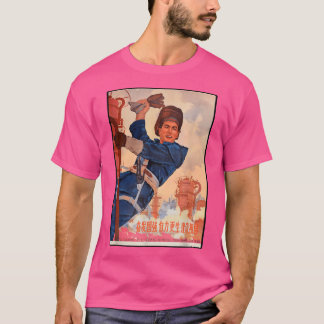 Camiseta Utilitário comunista chinês trabalhador mandarim