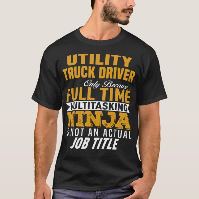 Camiseta Utilitário Truck Driver legal (Frente)