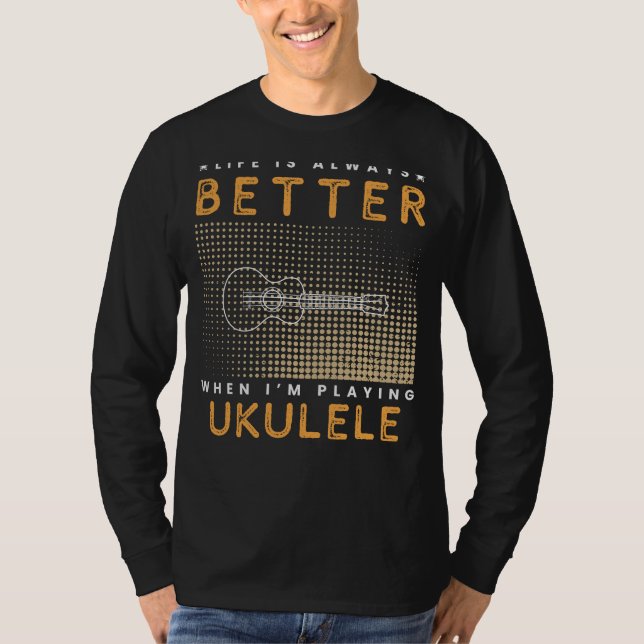 Camiseta Utopia Ukulele: Enfrentando sorrisos em Lifes Chor (Frente)