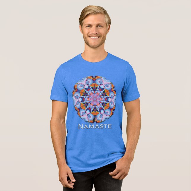 Camiseta Utopiana Namaste Caleidoscópio (Frente Completa)