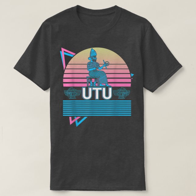 Camiseta Utu Deus Antigo Deidade de mitologia Suméria (Frente do Design)