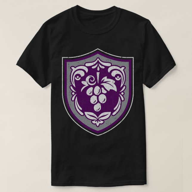 Camiseta Uva Academy Crest Chest Pocket (Frente do Design)