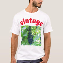 Camiseta Uva Azul Vintage