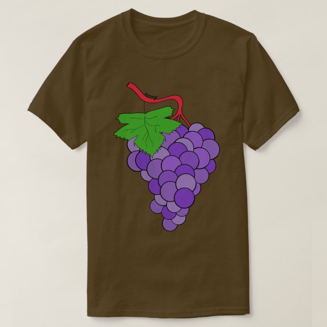 Camiseta Uvas deliciosas (Frente do Design)