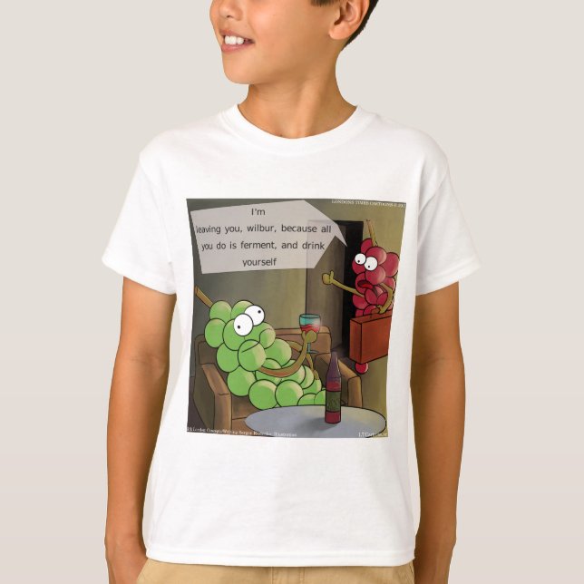 Camiseta Uvas Divórcios Engraçado (Frente)