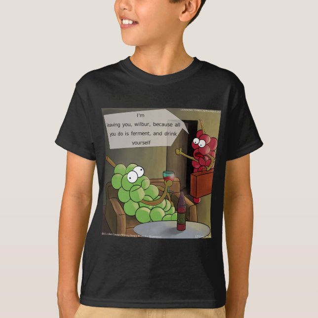 Camiseta Uvas Divórcios Engraçado (Frente)