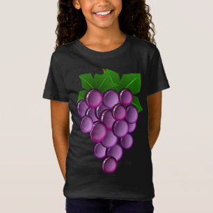 Camiseta Uvas Púrpuras Halloween Figurume Vinha Frui