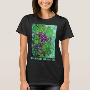 Camiseta Uvas Vermelhas em uma Videira de Agosto por Alfred