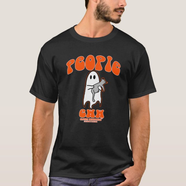 Camiseta Uww Pessoas Engraçado Ghost Cats Premium (Frente)