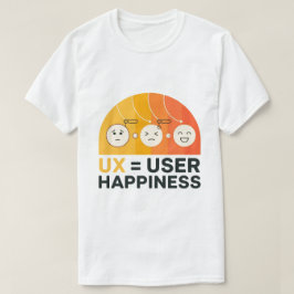 Camiseta Ux é a Felicidade do Usuário Engraçado pelo Ui/Ux 