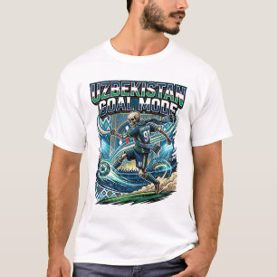 Camiseta Uzbekistão Modo Gol Esqueleto Atacante Nações Stre