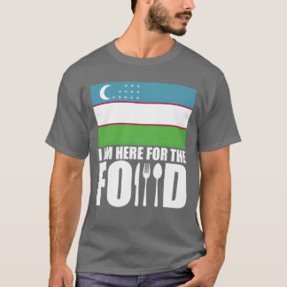 Camiseta Uzbekistão souvenir comida viagem menino
