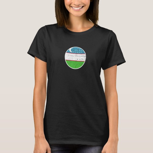 Camiseta Uzbequistão Bandeira Ortod Usbeque 1 (Frente)