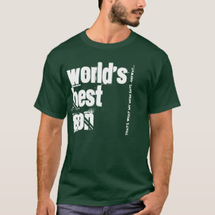 Camiseta V201 verde e branco do melhor filho do mundo