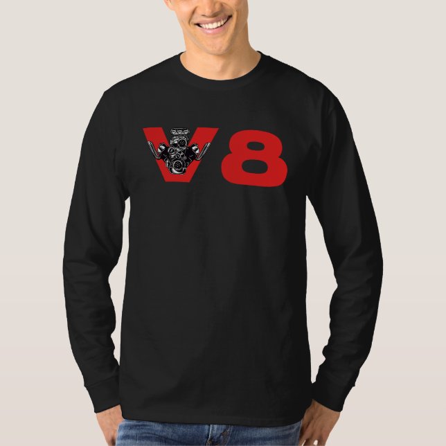 Camiseta V8 Car Tuning Engine Workshop (Frente)