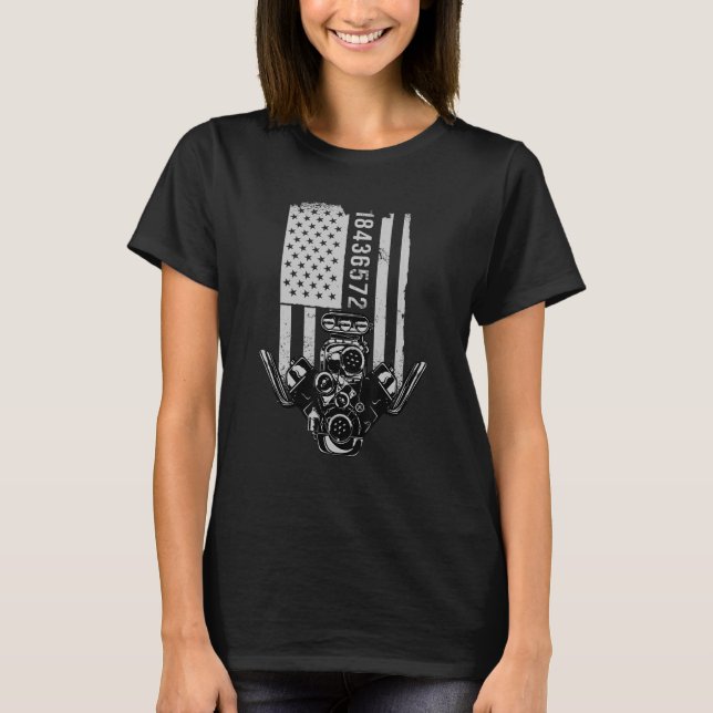 Camiseta V8 Motor Block 18436572 V8 Power (Frente)
