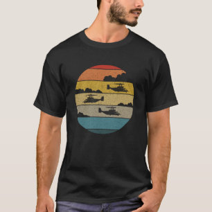 Camiseta V-22 Osprey Retro Helicóptero Sunset Voador Osprey