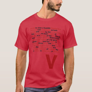Camiseta V de Vingança Discurso do V amigo