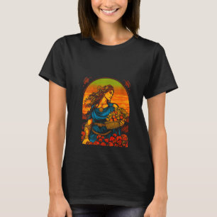 Camiseta V Demeter Mitologia Grega Deusa Ceifeira Feminina