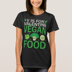 Camiseta V É Para Comida Vegan Vegetariana