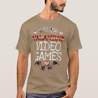 Camiseta V é para Presente de Dia dos Namorados Divertido d