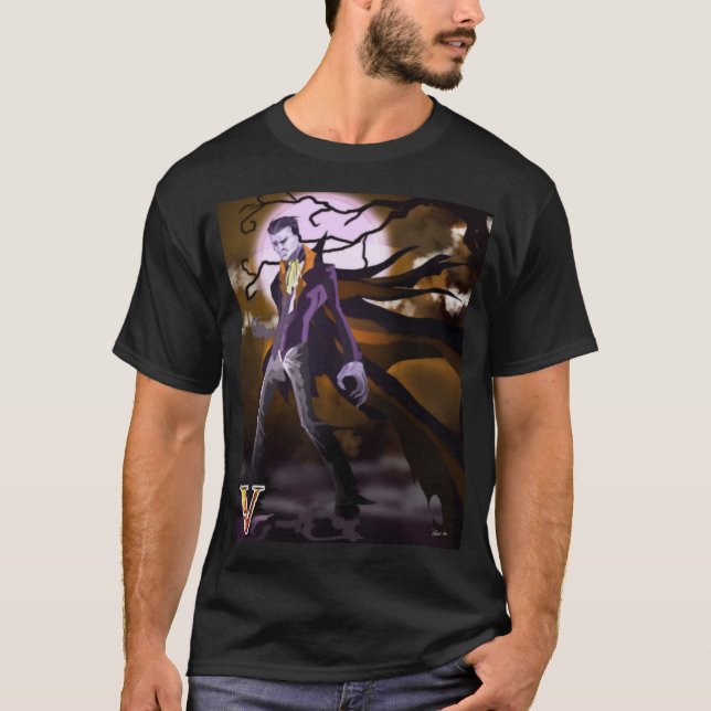 Camiseta V é para Vampiro (Frente)