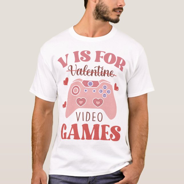 Camiseta V É Para Videos games (Frente)