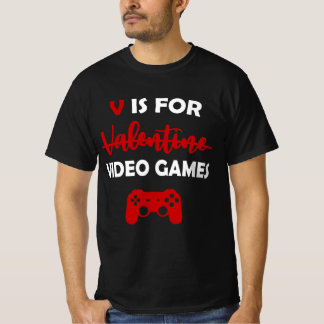 Camiseta V É Para Videos games Engraçado Gamer De Dias de o
