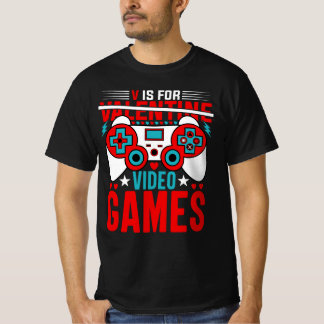 Camiseta V É Para Videos games Engraçado Gamer De Dias de o