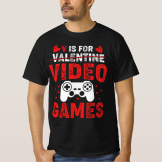 Camiseta V É Para Videos games Engraçado Gamer De Dias de o