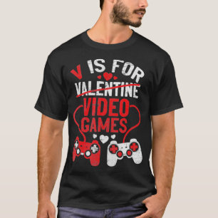 Camiseta V É Para Videos games Engraçados Dia de os namor