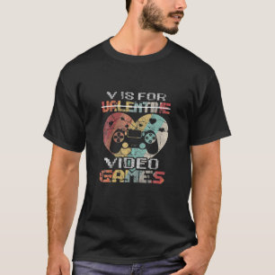 Camiseta V É Para Videos games Engraçados Dia de os namor
