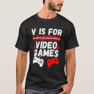 Camiseta V É Para Videos games Engraçados Namorados De Jo