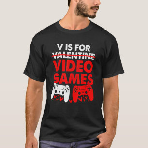 Camiseta V É Para Videos games Gamer Boys Garotas Valem de
