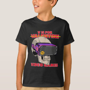Camiseta V É Para Videos games (namorados) - Gamer Gra Engr
