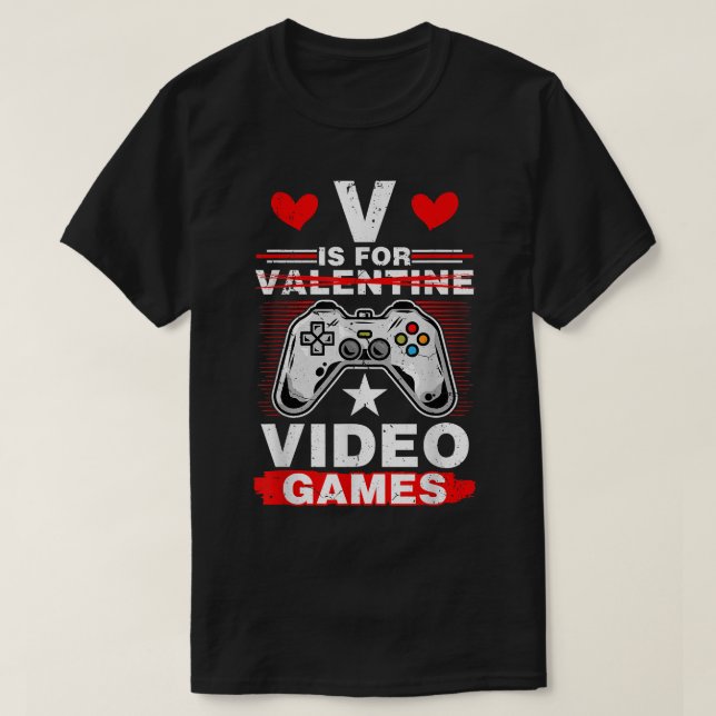 Camiseta V é para Viszla Funny Anti Valentine Day (Frente do Design)