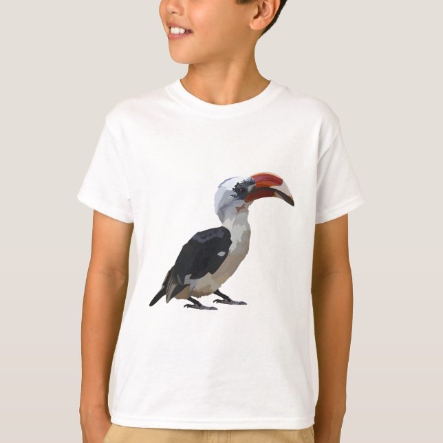 Camiseta V é para Von Der Decken Hornbill (Frente)