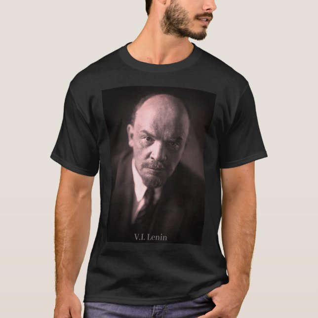 Camiseta V.I. Lenin - Chefe da União Soviética (Frente)