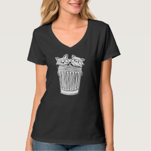 Camiseta V-Neck Partner In Crime Preto e Branco