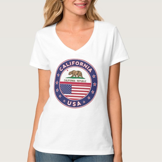 Camiseta v-neck t-shirt (Frente)