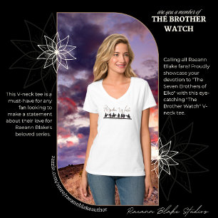 Camiseta V-Neck "The Brother Watch" de Raeann Blak