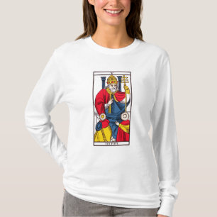 Camiseta V o papa, cartão de Tarot