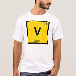 Camiseta V - Símbolo da Tabela Periódica da Química para Mú