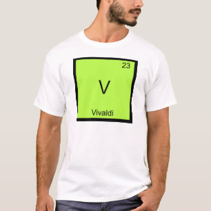 Camiseta V - Símbolo de Elemento Químico Funny Vivaldi T-