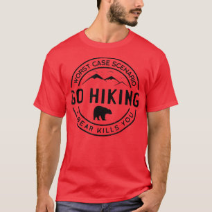 Camiseta Vá Caminhar Matares De Urso Você Acampando Viagem