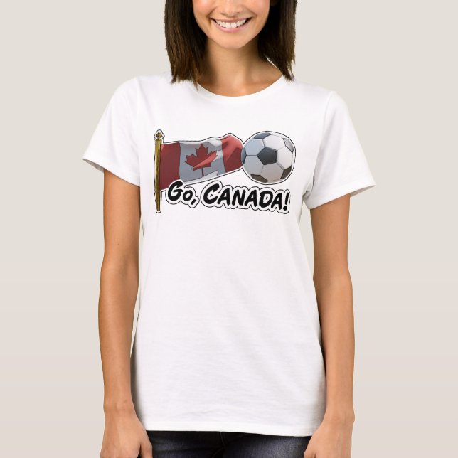 Camiseta Vá, Canadá, Ventilador de futebol (Frente)