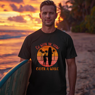 Camiseta Vá com a Onda Pegue uma Onda Vibe Positivo de Su