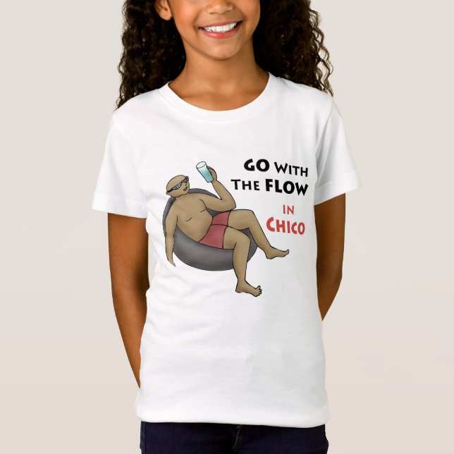 Camiseta Vá com o Fluxo em Chico (Frente)