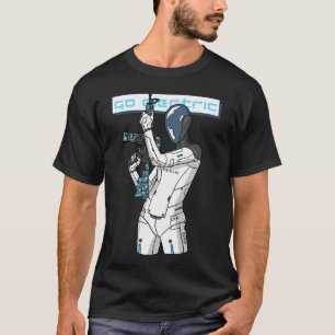 Camiseta Vá Elétrica, Robô Tesla.