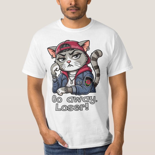 Camiseta Vá embora. Perdedor! (Frente)